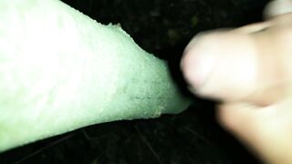 I added my cum on " cruising cum tree " ( close up cumshot )