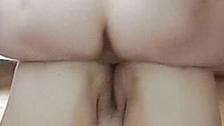 cock in my pussy and cum on it close-up