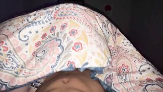 POV getting head from a college redhead nympho in her parents bed! Gotta stay quiet!!!!