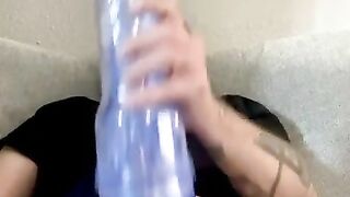 Fleshlight fun ???? huge cumshot!