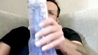 Fleshlight fun ???? huge cumshot!