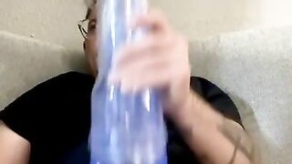 Fleshlight fun ???? huge cumshot!