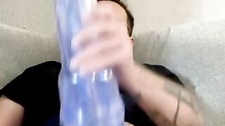 Fleshlight fun ???? huge cumshot!