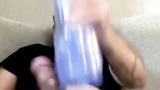 Fleshlight fun ???? huge cumshot!