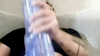 Fleshlight fun ???? huge cumshot!