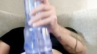 Fleshlight fun ???? huge cumshot!