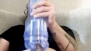 Fleshlight fun ???? huge cumshot!