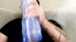 Fleshlight fun ???? huge cumshot!