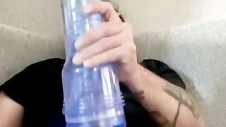 Fleshlight fun ???? huge cumshot!