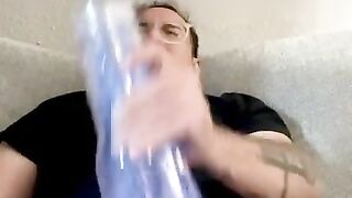 Fleshlight fun ???? huge cumshot!