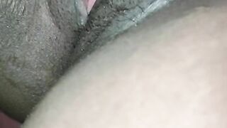 Desi wife using dildo in small pussy and water came