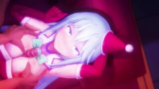 0470 -【R-18 MMD】Konosuba - Santa Aqua night segs アクアサンタと性夜