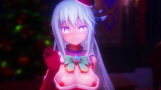 0470 -【R-18 MMD】Konosuba - Santa Aqua night segs アクアサンタと性夜