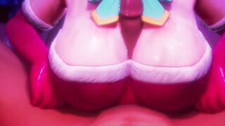 0470 -【R-18 MMD】Konosuba - Santa Aqua night segs アクアサンタと性夜