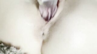 Perfectly beautiful and pink pussy is fucked to orgasm by a dildo