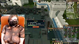 Busty BBW Gamer Girl Plays Runescape.