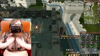 Busty BBW Gamer Girl Plays Runescape.