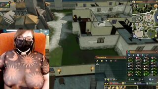 Busty BBW Gamer Girl Plays Runescape.