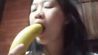 Chinese girl alone at home 32