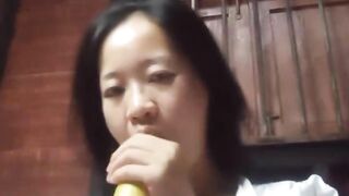 Chinese girl alone at home 32