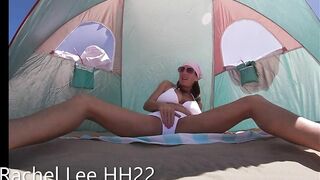 Rachel Lee HH22 Rachel spends the day being Naughty on the public beach! Full video Friday on OF!