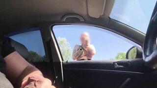 public dick flashing in car