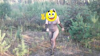 Sexy forest workout