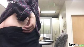 Playing with my Big Tits at Work - Kezia420 - Kezia Slater