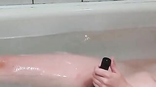 to masturbate in the water and have an orgasm with a big toy