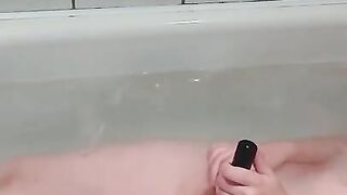 Orgasm in the bathroom