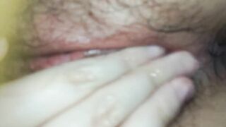 Stroking my clit after an orgasm