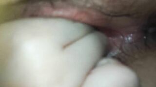 Stroking my clit after an orgasm