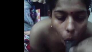 Indian Kerala aunty hot blowjob