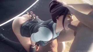 Fortnite - Rook on Her Knees Blowjob Animation (Soun)