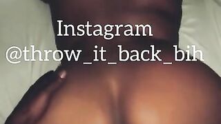 Slow motion fat booty ebony backshots