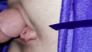 Pierced & Tattooed Wifey with Pretty Pussy Up Close Gets Fucked - POV