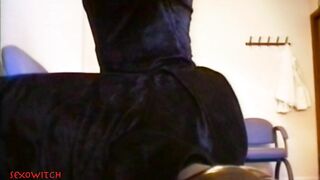 SeSXoWitCH - Cute skinny goth girl sucks cock in hospital waiting room and toilets neatly swallows .