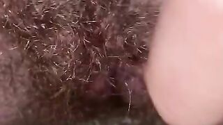 Showing off my sexy hairy pussy