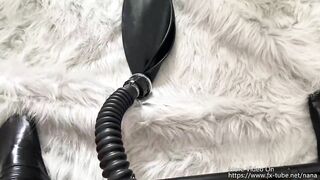 NANA  Self bondage maid gas mask vibrator orgasm