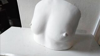 Making a plaster cast - boobs