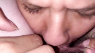 Sexy slut sucking ftm huge clit