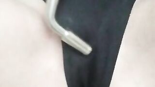 I took a piano tuning tool and a vibrator and started masturbating. I got a very strong orgasm