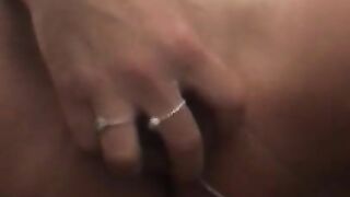 Amateur milf plays with dildo to intense orgasm