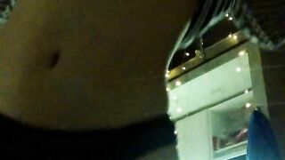 Evening homemade beautiful masturbation with a gentle orgasm