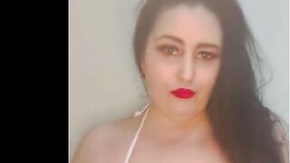 Curvy Canadian BBW Slut Loves to Shake her Massive 42 DDD NATURAL TITS For Camera