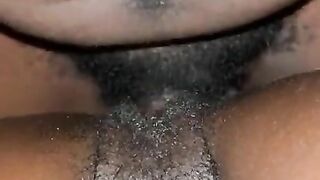 Deep hard ebony pussy fuck then uncontrollable multiple orgasms