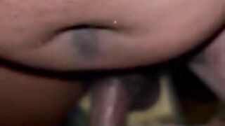 Deep hard ebony pussy fuck then uncontrollable multiple orgasms