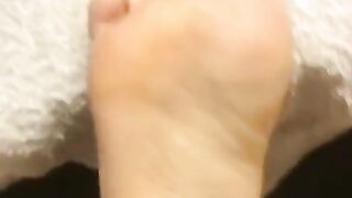 Fucked the foot of the wife of a dude from the social network.  It was hot