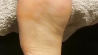 Fucked the foot of the wife of a dude from the social network.  It was hot