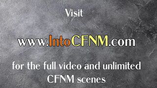 CFNM nurses suck and wank patient cock in femdom 3some